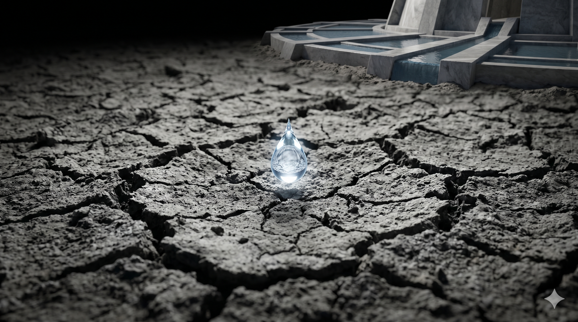 Representación de la escasez hídrica global y la aritmética del uno por ciento